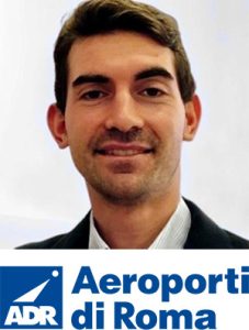 Giulio Ranucci with Aeroporti di Roma logo