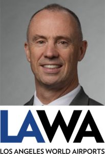 Ian Law with Los Angeles World Airports logo