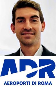 Giulio Ranucci with Aeroporti di Roma logo