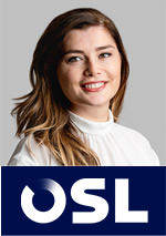 Oana Muresan with OSL logo