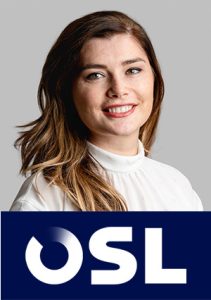 Oana Muresan with OSL logo