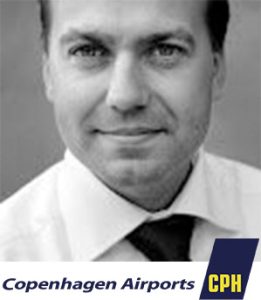 Jesper Samson with Copenhagen Airports logo