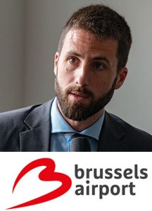 Thomas Romig with Aeroport Bruxelles logo