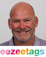Borry Vrieling with eezeetags logo