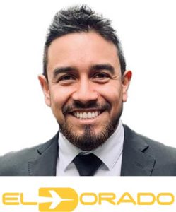 Luis Soto with El Dorado International Airport logo