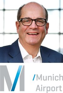 Lutz Weisser with Munich Airport logo