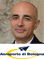 Nazareno Ventola with Bologna International Airport logo (v2)