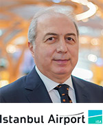 Reha Çetin with Istanbul Airport logo