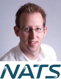 Ben Sandford with NATS logo