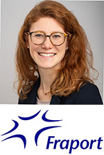 Lisa Heyl with Fraport logo