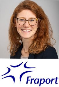 Lisa Heyl with Fraport logo