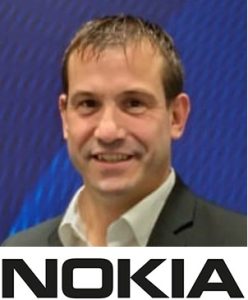 Rolf Albrecht with Nokia logo