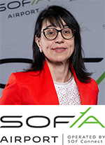 Anelia Dimova with Sofia Airport Logo